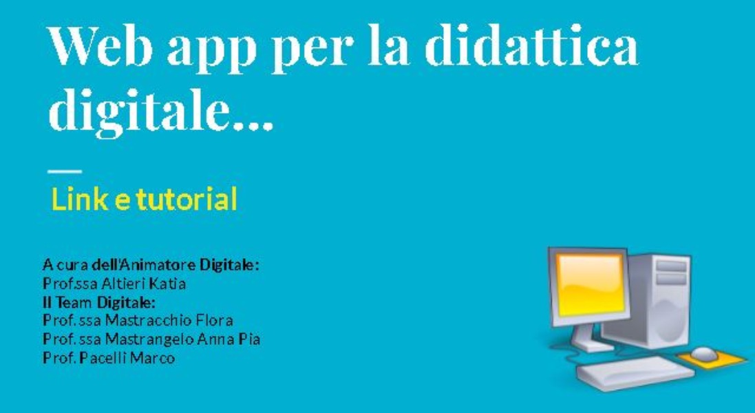 PNSD e Didattica Digitale: tutorial web app e aggiornamento sezione